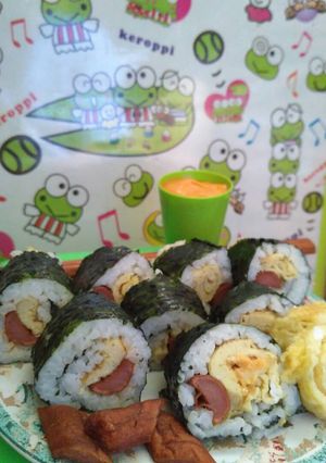 Foto resep Sushi isi telur & sosis