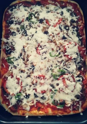 صورة لوصفة بيتزا🍕
