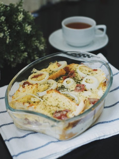 Foto resep Baked Smoked Beef Bread Pudding