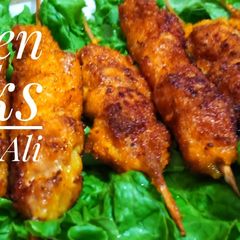 A picture of Chicken sticks.