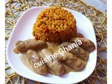 البرغل مع أصابع الدجاج