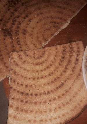 صورة لوصفة كسرة رخساس ممم بنة روعة