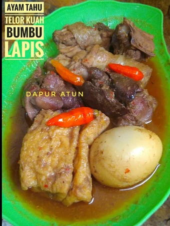 Langkah Mudah untuk Membikin Resep Ayam Tahu Telur Kuah Bumbu Lapis yang Bikin Ngiler Anti Ribet, Mantap
