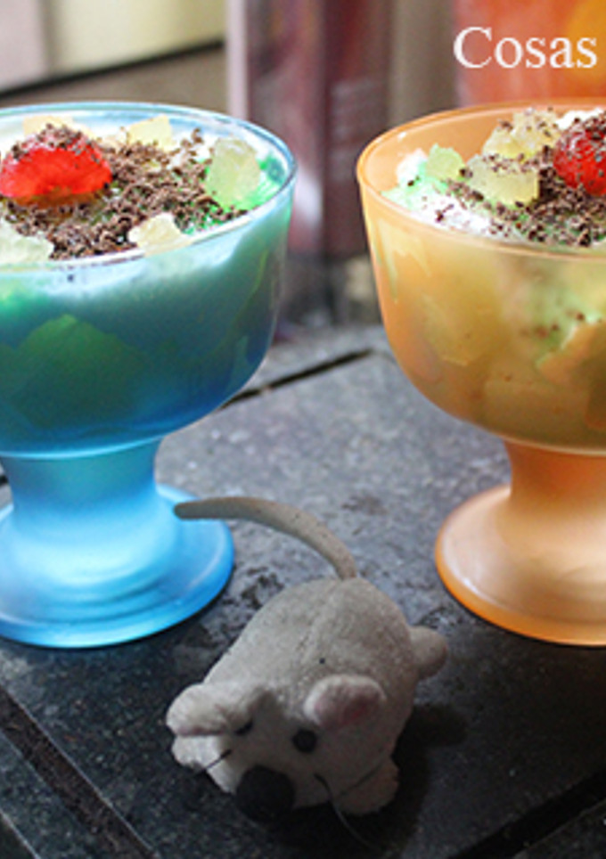 Una foto de Copa de melón con yogurt