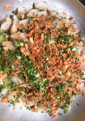 Hình của món Bánh lọc nhân tôm đậu.