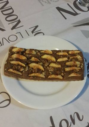 Una foto de Budín de banana y manzanas sin harina blanca