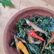 Oseng Daun Pepaya Jepang
