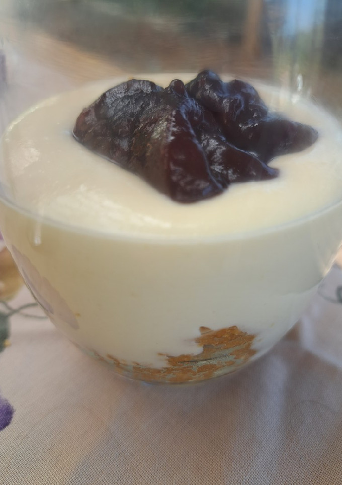 Una foto de Cheesecake sin hornear