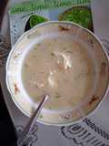 Sopa de sémola con huevo