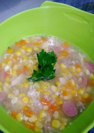 Foto resep Sup jagung ayam enak dan gampang