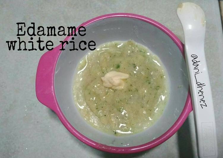 Rahasia Memasak Mpasi 7m+ edamame white rice yang Gurih