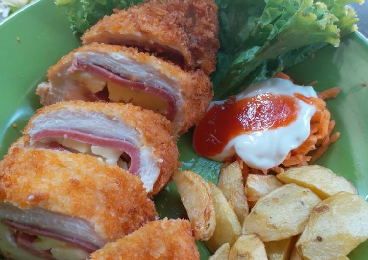 Resep Chicken Cordon Bleu, Menggugah Selera