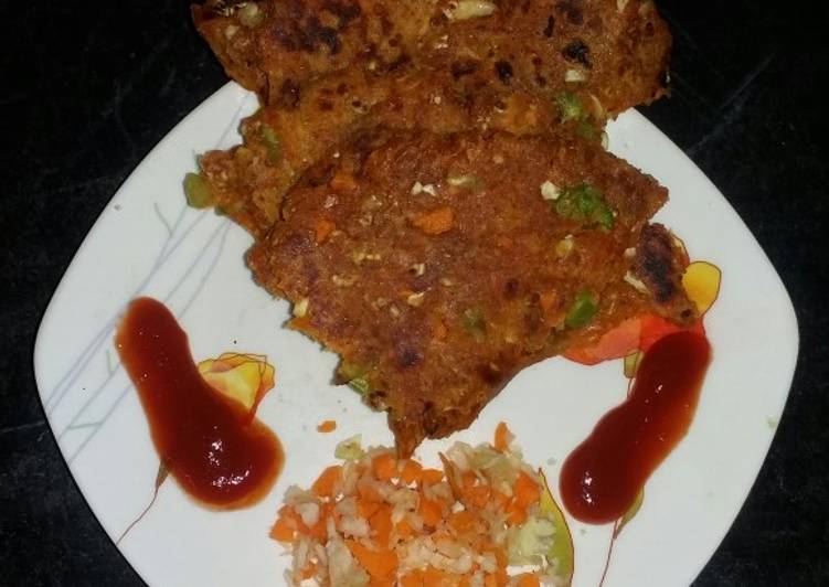 Simple Way to Make Homemade Pav bhaji paratha