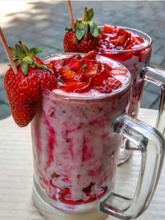 Foto resep Jus strawberry enak