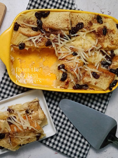 Foto resep Puding roti tawar apel
