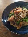 Pasta con fichi e sardine sott'olio