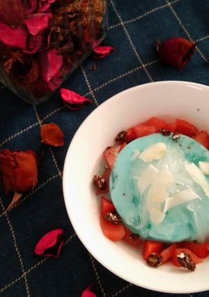 Foto resep Silky pudding kelapa muda