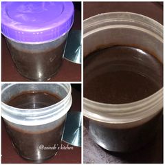 A picture of Homemade chocolate syrup.