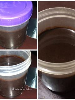 A picture of Homemade chocolate syrup.