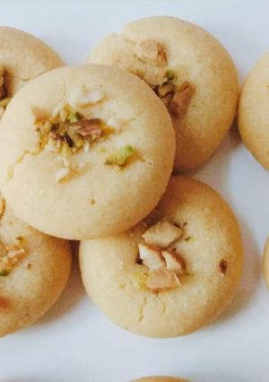 A picture of Custard Nankhatai.