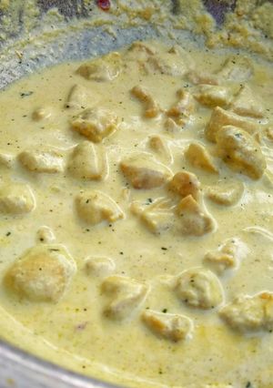 A picture of Chicken malai handi 🤤.