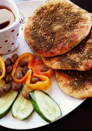 صورة لوصفة مناقيش زعتر