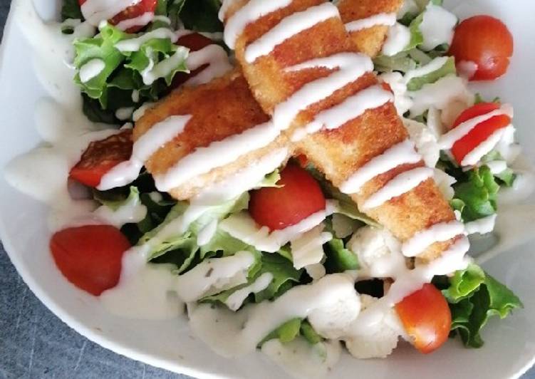 Recette de Super rapide Fait maison 🥗 Salade césar 🥗