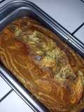 Pan de banano marmoleado