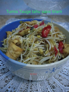 Foto resep Tumis tauge,tahu saos tiram