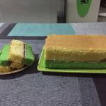 Spong cake lapis vanila & pandan no sp no bp