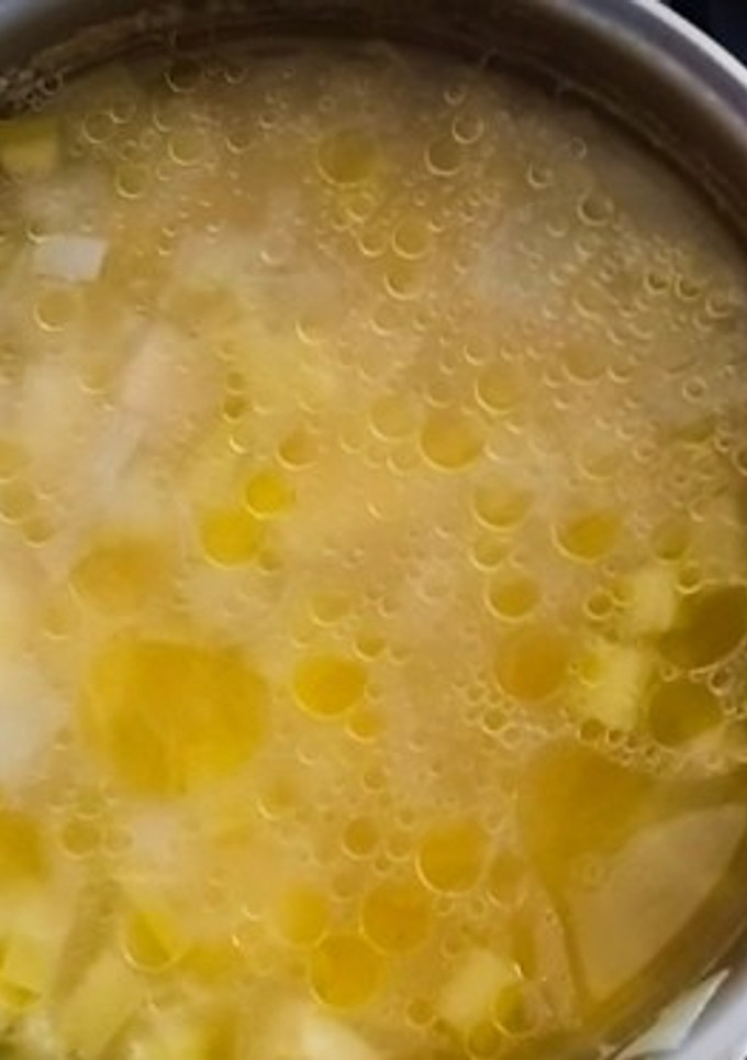 Una foto de Porrusalda vegetal (sopa)
