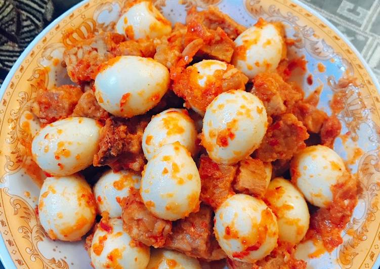 Telur Puyuh Tempe Balado