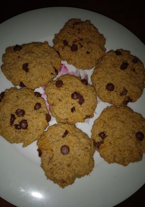 Una foto de Galletas de avena con chips de chocolate