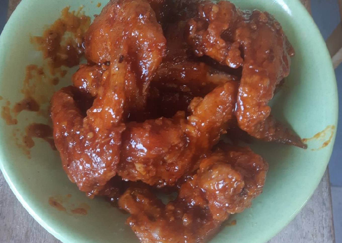 SPICY KOREAN HONEY CHICKEN TAKARAN SENDOK !!!