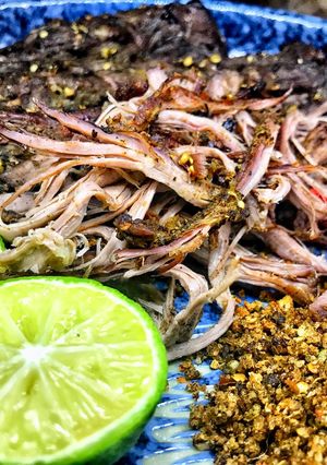 Hình của món Bò hong đùi bên bếp 😜 (Thịt gác bếp).