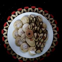 A picture of Mini banana pancakes#+3 ingredientchallenge.