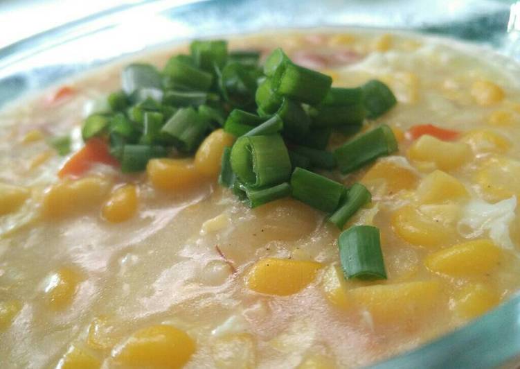 Recipe: Appetizing Sup jagung creamy