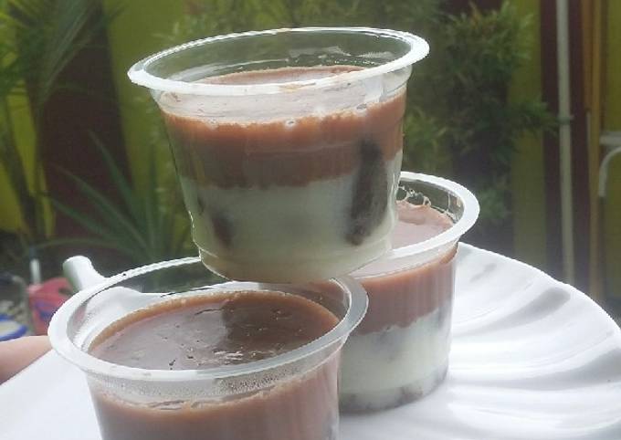 Puding oreo mix milo