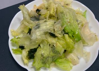 Easy Recipe Korean Style Lettuce Salad Delicious Steady