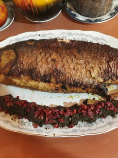 عکسی از دستور ماهی شکم پر