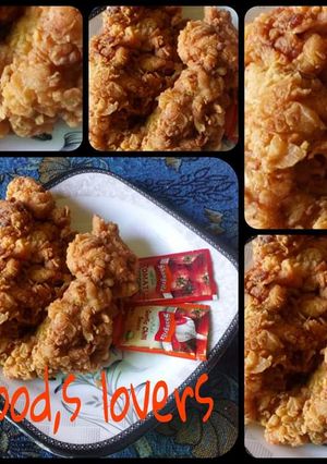 A picture of Zinger chicken.