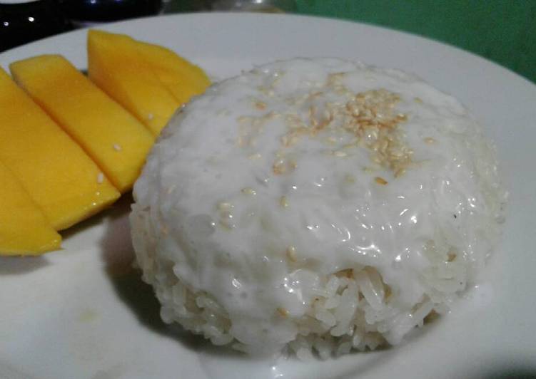 Cara Gampang Membuat Mango sticky rice Anti Gagal