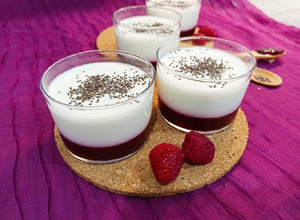 Foto principal de Yogurt natural con mermelada de frambuesa (all 100% home made) Panificadora Lidl