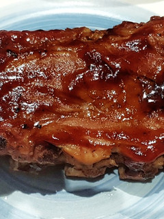 Una foto de Costillas de cerdo con salsa de piña y toque barbacoa agridulce