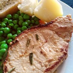 Vickys Mustard & Rosemary Pork Steaks GF DF EF SF NF A picture of Vickys Mustard & Rosemary Pork Steaks GF DF EF SF NF.