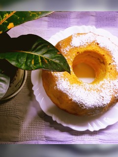 Una foto de Torta licuada de peras