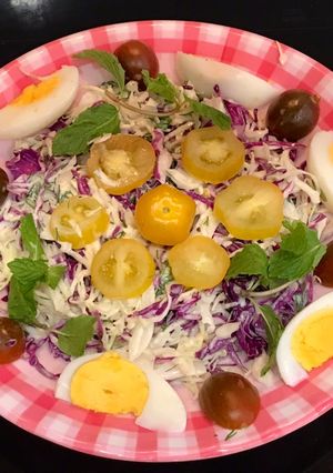 Hình của món Salad Bắp Cải Tím Sốt Mayonaise.