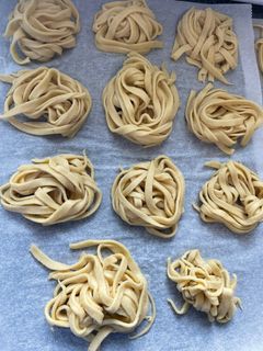 A picture of Homemade pasta.