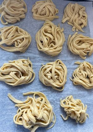A picture of Homemade pasta.