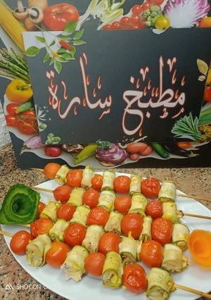 صورة لوصفة شيش طاووق الكوسا